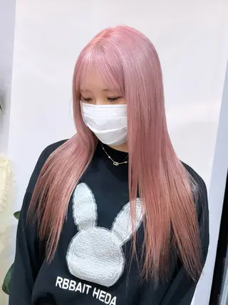 ロング カラー 🐺ウルフ×ハイトー ン🖤Yukinoのヘアスタイル