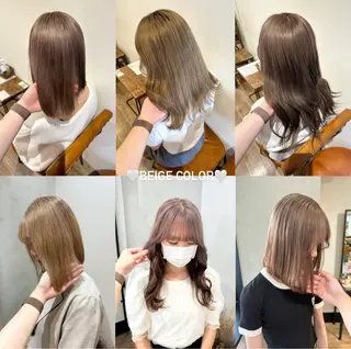 ロング カラー ヘアアレンジ Himawari♡ 柔らかいカラーのヘアスタイル
