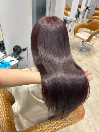 ロング カラー 柴田 千春のヘアスタイル