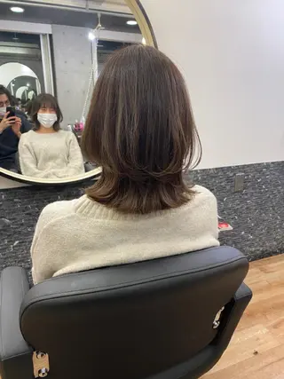 ミディアム カラー 似合わせレイヤー 🇰🇷荒木洋文のヘアスタイル