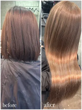 ロング エクステ🌟カラー 🌟エリア最安値🌟のヘアスタイル