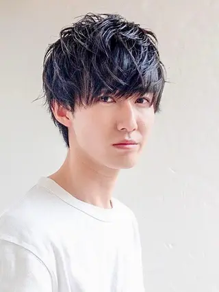 ショート カラー パーマ メンズ 美髪矯正 Rioのヘアスタイル