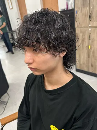 ミディアム パーマ メンズ メンズ似合わせ🪞 kotoriのヘアスタイル