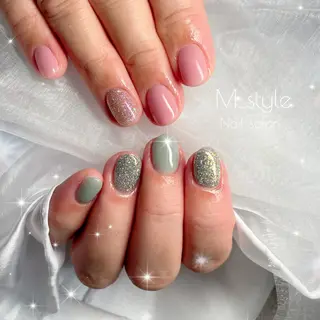 ショート ネイル 下妻ネイルサロン/ 持ちの良いネイルのネイルデザイン