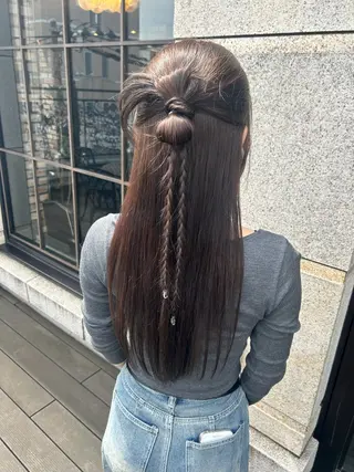 ロング ヘアアレンジ 【透明感カラー】 harunaのヘアスタイル