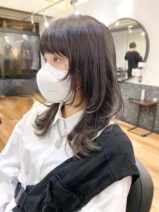 セミロング 似合わせレイヤー 🇰🇷荒木洋文のヘアスタイル