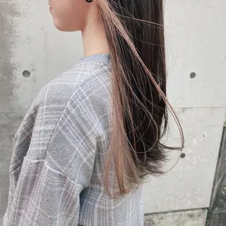 セミロング カラー ヨシモトリョウ 髪質改善/美髪のヘアスタイル