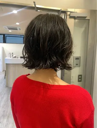 パーマ 抜け感ボブ×パーマ |kazaneのヘアスタイル
