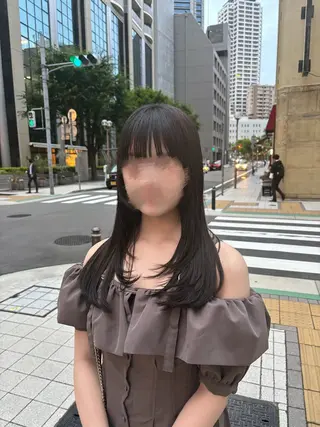 セミロング 心斎橋／艶カラー /髪質改善/恋のヘアスタイル