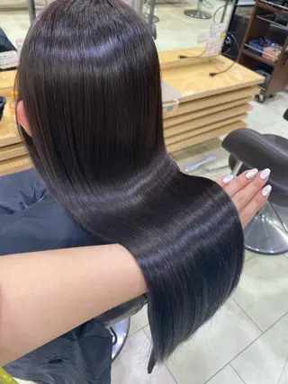 ロング カラー ヘアアレンジ TSUNA 🌙 Lim 五反田のマツエク・マツパデザイン