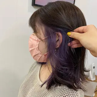 ミディアム カラー 🪭risa 暖色/レイヤー🪭のヘアスタイル