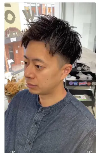 ショート メンズ メンズ専門サロン wokeのヘアスタイル