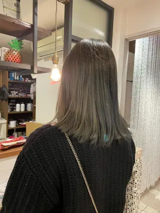 ロング カラー 松永 竜汰のヘアスタイル