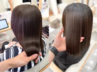 セミロング カラー 大賀 和希🌱‬‪のヘアスタイル