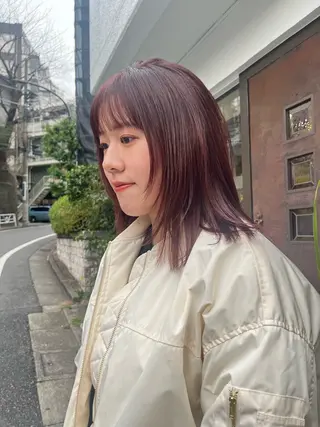ミディアム カラー 🦮shiori アイドルオタク🦮のヘアスタイル