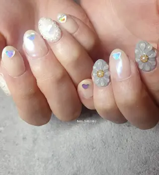 ネイル 3dパーツ/流行り 👧shushu❤️のネイルデザイン