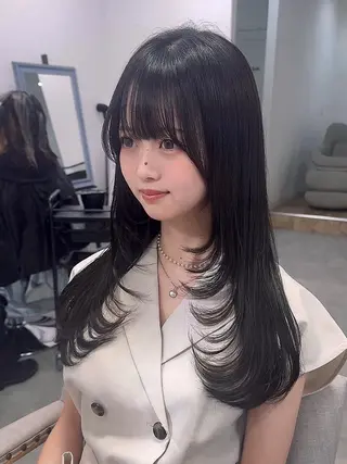 セミロング カラー &.TIGRE KUMAMOTOのヘアスタイル