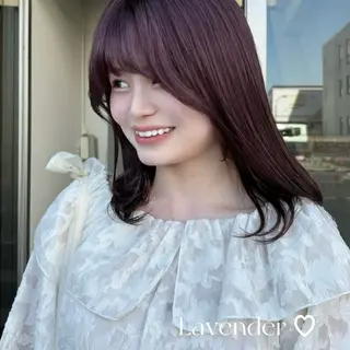 ミディアム カラー Aoi 🎀 Ly hairのヘアスタイル