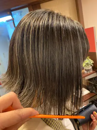 ミディアム カラー liL  hair サトウリョウタのヘアスタイル