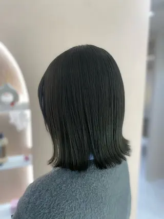 ミディアム カラー 透明感カラー💜艶髪 sayakaのヘアスタイル