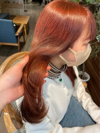 ミディアム カラー exfa sakura🪞のヘアスタイル