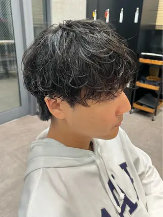 メンズ メンズカット パーマ飯野友喜のヘアスタイル