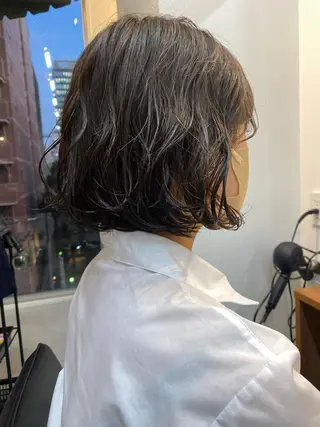 ミディアム カラー 砂原 ひよりのヘアスタイル