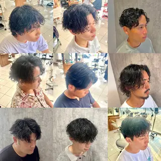 ショート カラー パーマ メンズ 【パーマ特化美容師】 🔥Yoshiyaのヘアスタイル