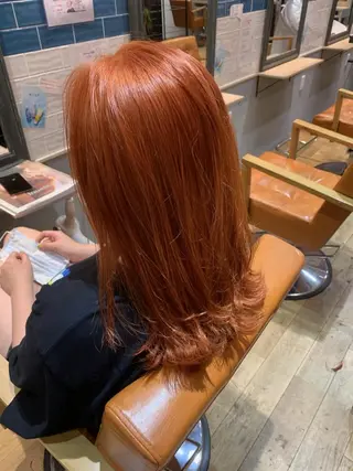 セミロング ✨縮毛矯正✖︎顔周り レイヤー✨ナカムラのヘアスタイル