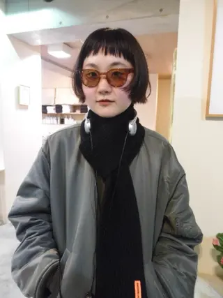 ショート miumiu/恵比寿 カットモデル募集のヘアスタイル