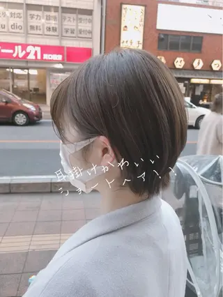 ショート カラー アザマ　ヤスカツ _rosso 川口のヘアスタイル