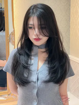 ロング 美髪縮毛矯正🤍 髪質改善/Shinaのヘアスタイル