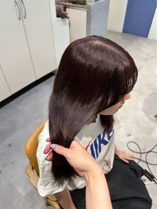ロング カラー HANAME 原宿美容室のヘアスタイル