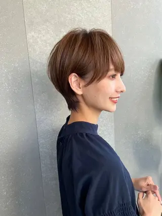 ショート カラー 似合わせボブ🌟 艶髪特化💗村松優斗のヘアスタイル