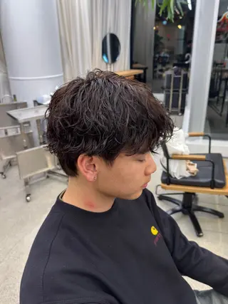 ショート パーマ メンズ シャドウパーマ No.1うえちりくのヘアスタイル