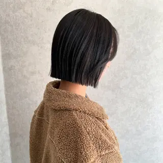ショート カラー 縮毛矯正ボブ/ 髪質改善/カットのヘアスタイル