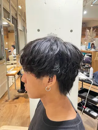 メンズ YUKI 新宿カット パーマ/カラーのヘアスタイル