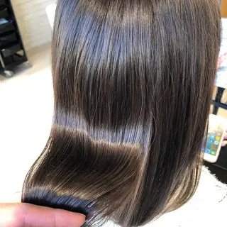 ミディアム カラー 金子 富士のヘアスタイル