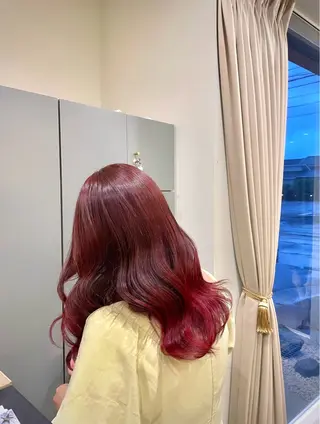 セミロング カラー tim hinaのヘアスタイル