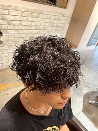 パーマ メンズ メンズカット パーマ特化  清士郎のヘアスタイル