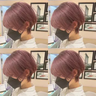 ショート カラー レイヤー×艶髪特化 マネージャー安藤光司のヘアスタイル