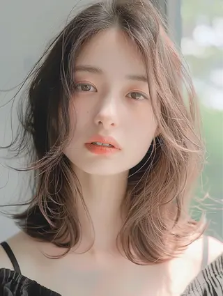 ロング 顔周りの似合わせ特化 井手麻梨栄のヘアスタイル