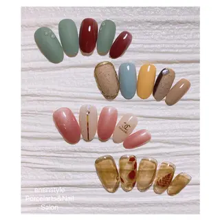 ミディアム ネイル 👑enen style👑のネイルデザイン