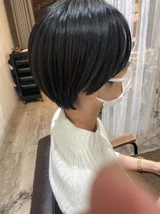ショート hair make powder 薮本のヘアスタイル