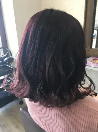 ミディアム 松本 亮のヘアスタイル