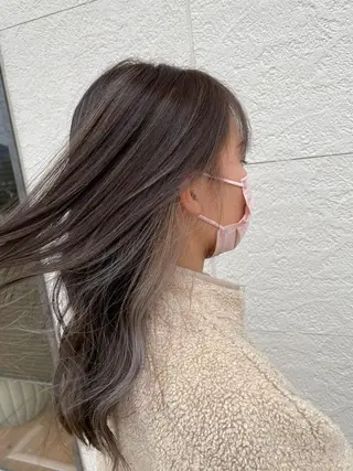 ロング カラー 鵜飼 真伍のヘアスタイル