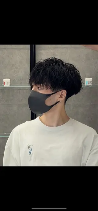 ショート パーマ ヘアアレンジ メンズ 【札幌メンズ特化】 🔥RIKU🔥のヘアスタイル