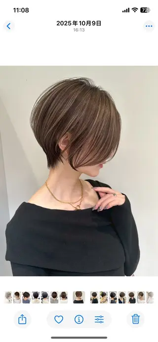 ショート 鈴木 南のヘアスタイル