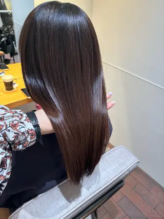 ミディアム マンツーマン 縮毛矯正/マユコのヘアスタイル