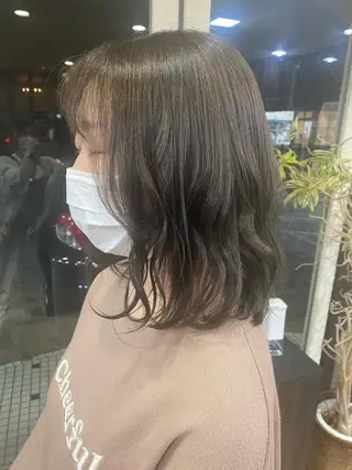 ミディアム 立野 希沙のヘアスタイル